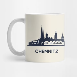 Chemnitz City Skyline, dark Mug